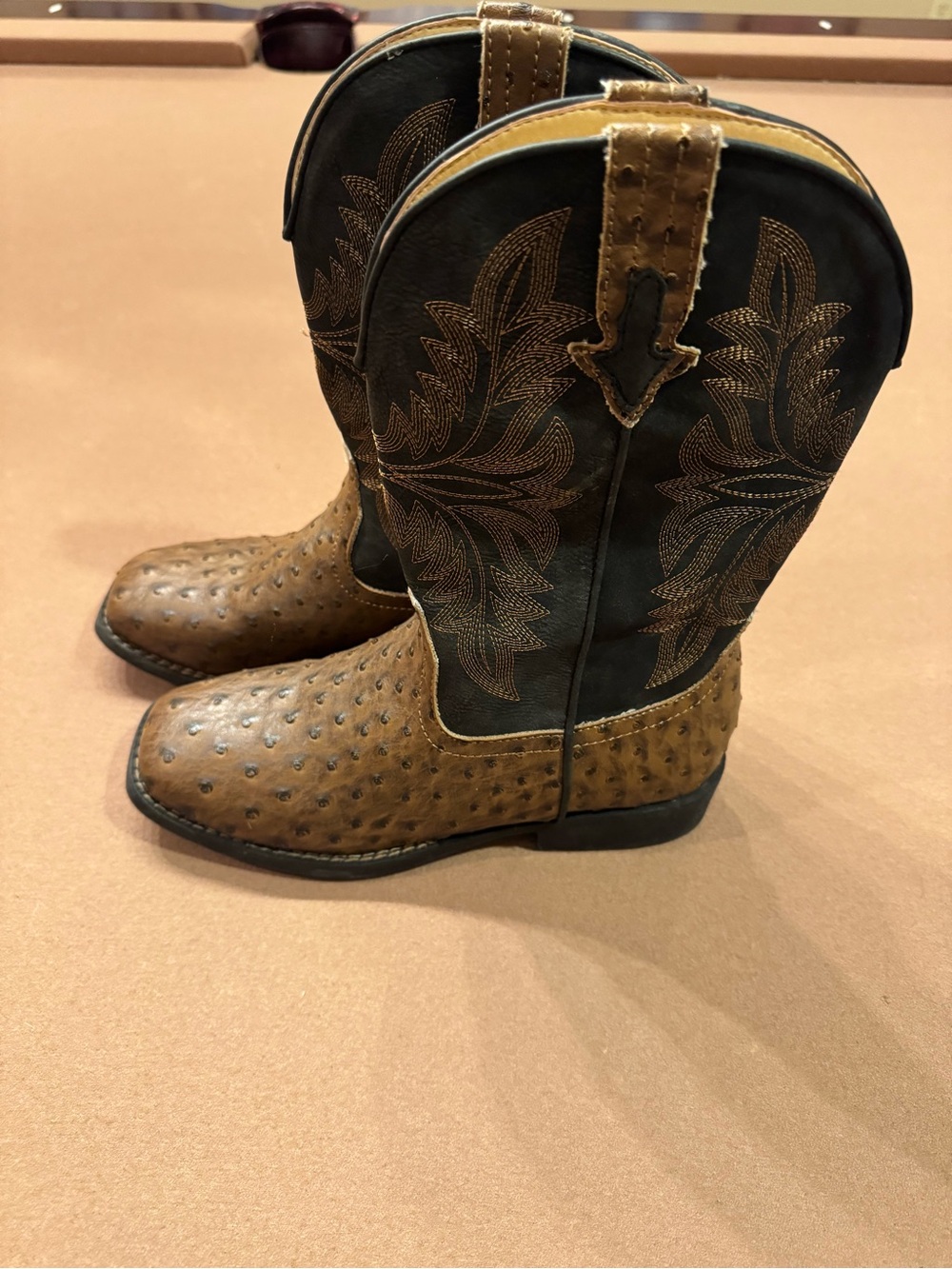 Kids Roper Ostrich Boots Big Kid Size 6